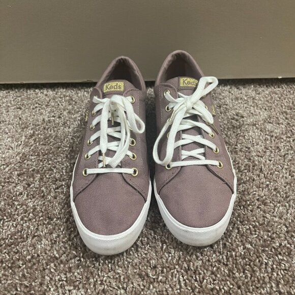 Womens Sz 9.5 Mauve & White Keds Jump Kick Duo Low Top Sneakers - Picture 9 of 9
